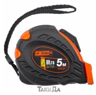 ПОДАРОК: Рулетка Дніпро-М Ultra 5 м