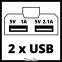 Зарядний пристрій Einhell TE-CP 18 Li USB-Solo 3