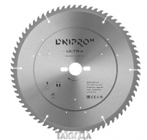 Диск пильний Dnipro-M ULTRA 305×30/25,4 - 72T (по дереву, ДСП)