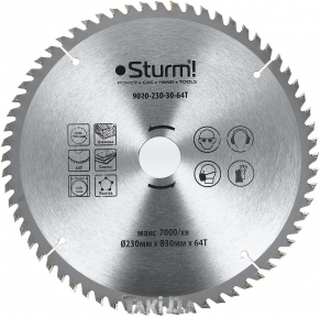 Пильный диск Sturm 64 зуб (230x30)