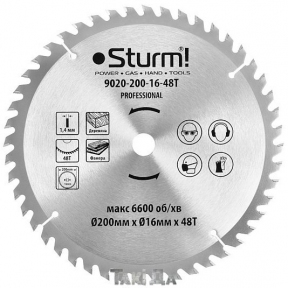 Пильный диск Sturm Professional 48 зуб (200x1,4x16)