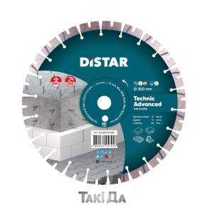 Диск алмазный отрезной DISTAR 1A1RSS Technic Advanced 300 мм