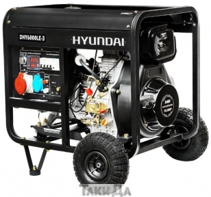 Дизельний генератор Hyundai DHY 6000LE-3
