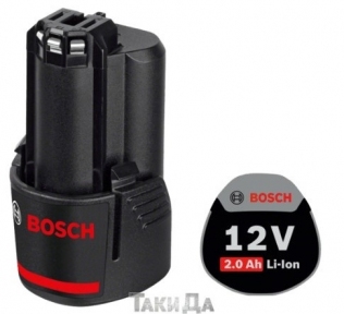 Аккумулятор Bosch LI Ion 12 В/2 Ач