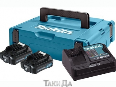 Набор аккумуляторов Makita СXT (12 В-2 Ач) - 2 шт ЗУ DC10SA в MakPac 1