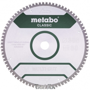 Пиляльний диск Metabo MULTI CUT-CLASSIC 80 зуб (305x3x30)