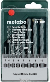 Набір ударних свердел по бетону Metabo Classic (8 шт. 3-10 мм)