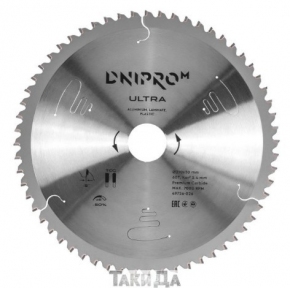 Диск пильний Dnipro-M ULTRA 210×30/25,4x60T (алюм. ламін. пласт.)