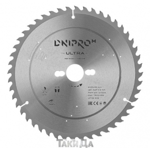 Диск пильний Dnipro-M ULTRA 235 × 30/25.4x48T, К2.8/1.8, (по дереву, ДСП)