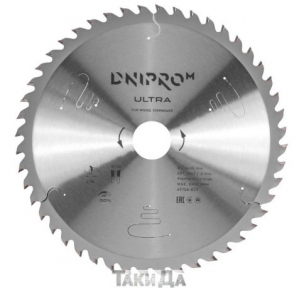 Диск пильний Dnipro-M ULTRA 216×30/25,4 - 48Т (по дереву, ДСП)