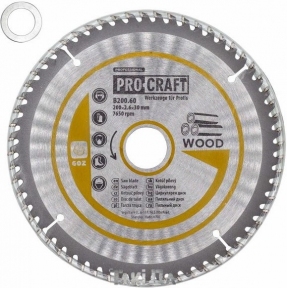 Пильный диск Pro-Craft 60 зуб (200x2,6x30)