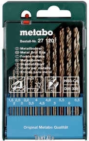 Набір свердел по металу Metabo HSS-Cobalt (13 шт. 1,5-6,5 мм)