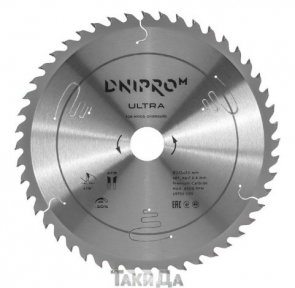 Диск пильний Dnipro-M ULTRA 235 × 30 / 25,4 - 48T (по дереву, ДСП)