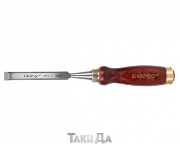 Стамеска Dnipro-M ULTRA CR-V з дерев'яною ручкою 14 мм