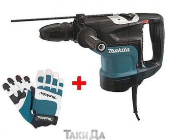 Перфоратор Makita HR4013C + защитные перчатки