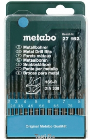 Набір свердл по металу Metabo HSS-R (13 шт 2-8 мм)