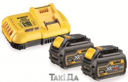 Зарядний пристрій та 2 акумулятори DeWALT DCB118T2 XR FLEXVOLT