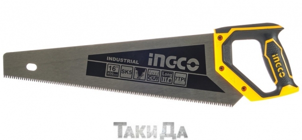 Ножівка по дереву Ingco Industrial SK5 400 мм 7 зуб на дюйм