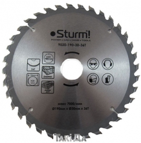 Пильный диск Sturm 36 зуб (190x30)