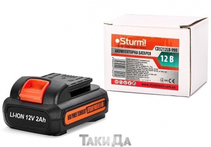 Аккумулятор Sturm CD3212LB-998 Li-Ion 12 В, 2 Ач