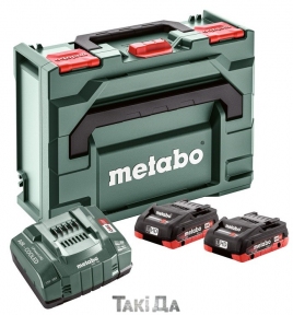 Комплект Metabo ASC 145 + 2 LiHD 18В, 4 Aг + metaBOX 145