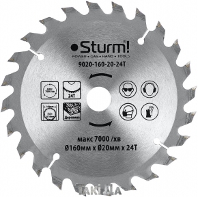 Пильный диск Sturm 24 зуб (160x20)