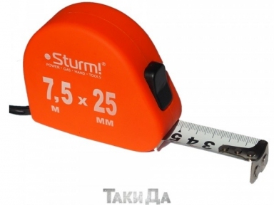 Рулетка Sturm 7,5 м х 25 мм Soft Touch