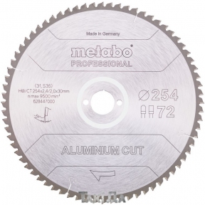Пильный диск Metabo ALUMINIUM CUT-PROFESSIONAL 72 зуб (254x2,4x30)