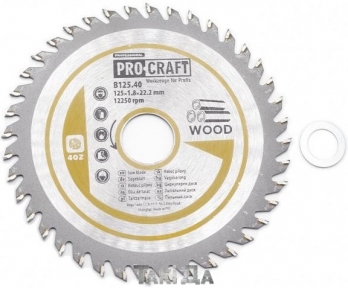 Пильный диск Pro-Craft 40 зуб (125x1,8x22,2)