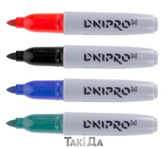 Маркери перманентні кольорові Dnipro-M 93 мм - 80 шт