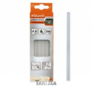 Стрижні для клейового пістоля білі Sturm 7010-05-061S (150x7мм) - 6 шт