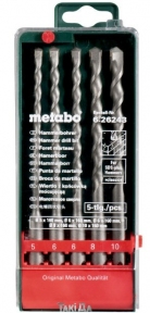 Набор буров Metabo SDS-Plus Classic 5,6,6,8,10x160 мм