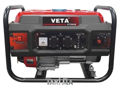 Генератор бензиновый Veta VT350JE 2.8 кВт