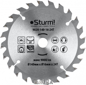 Пильный диск Sturm 24 зуб (140x16)