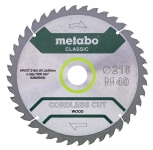 Пильный диск Metabo CORDLESS CUT WOOD-CLASSIC 40 зуб (216x1,8x30)