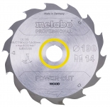 Пильный диск Metabo POWER CUT WOOD-PROFESSIONAL 14 зуб (190x2,2x30)