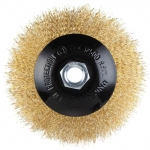 Щітка Dnipro-М конусна, гофр. латунь 125 мм