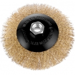 Щітка Dnipro-М К100-L конусна, гофр. латунь 100 мм