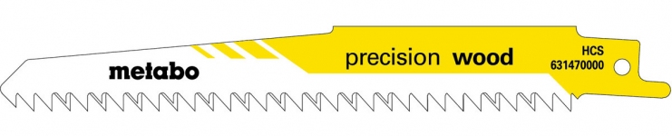 Пильне полотно для шабельної пилки Metabo Precision Wood 150x1,25 мм - 2 шт