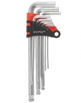 Набор шестигранных ключей Дніпро-М 9 шт. удлиненные с шаром