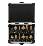 Набір фрез по дереву в кейсі Dnipro-M Professional - 12 шт