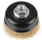 Щітка Dnipro-М торцева, гофр. латунь 100 мм