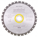 Пильный диск Metabo POWER CUT WOOD-PROFESSIONAL 30зуб (160x2,2x20)