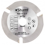 Диск пильный Sturm 9020-125-22-3T (125х22 мм) 3 зуба по дереву