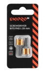 Бита Днiпро-М PH 2 25 мм с магнитным фиксатором 2 шт.