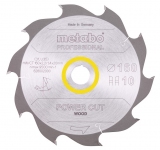 Пильный диск Metabo POWER CUT WOOD-PROFESSIONAL 10 зуб (160x2,2x20)