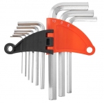 Набор шестигранных ключей Дніпро-М 9 шт. удлиненные