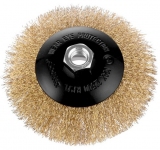 Щітка Dnipro-М конусна, гофр. латунь 115 мм