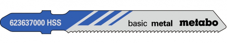 Пиляльне полотно для лобзика Metabo Basic Metal, 51/1,2 мм – 3 шт (T118A)