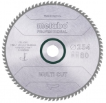 Пиляльний диск Metabo Multi Cut 80 зуб (254x2, 4x30) тонкий